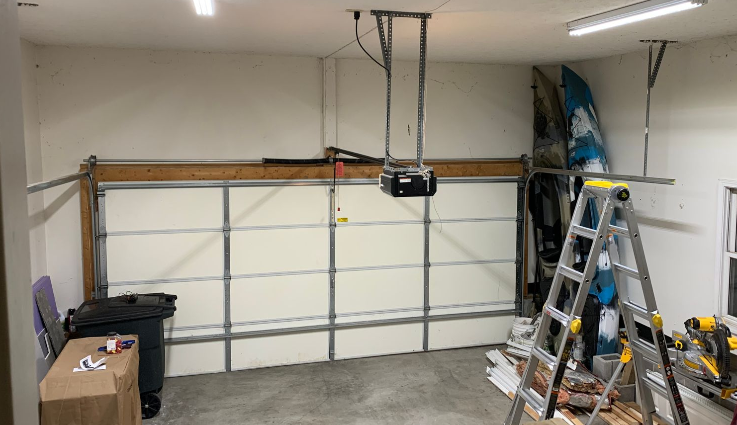Garage door service truck and expert technician providing same-day repairs in Lake Lucerne Florida